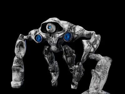 Hard Surface Robot  Free 3D model