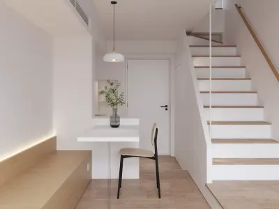 Modern apartment interior scenes  3D model