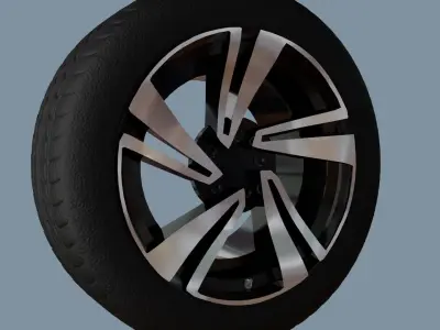AS rims collection 5 - VW Nevada Low-poly 3D model