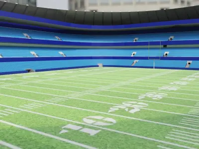 Nfl American Stadium Low-poly 3D model