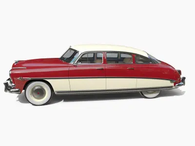 4 Door Hudson Hornet with interior v1 3D model