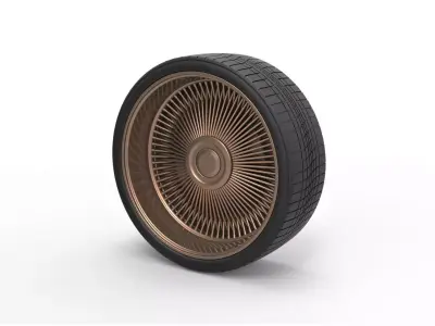 Wire wheel 5 Scale 1 to 10 3D print model