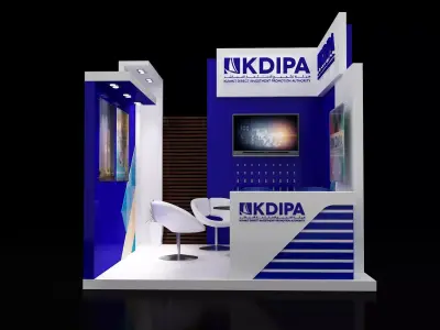 Booth Exhibition Stand a323 3D model