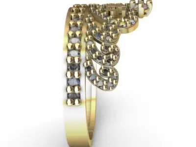 Anillo de 15 para dama-mujer -v- 3D print model