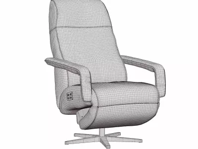 Manual Recliner Chair 3D model