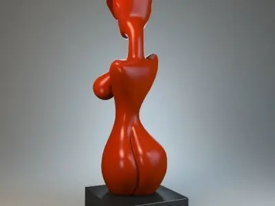 Nude Sculpture P 3D print model