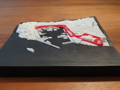 Monaco Circuit Mini Print Free 3D print model