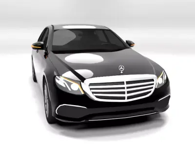 MERCEDES E CLASS 2017 LOWPOLY Low-poly 3D model