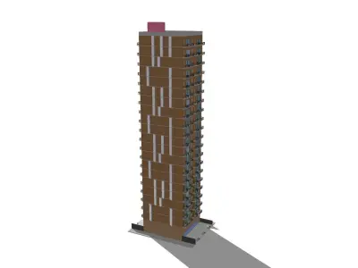 Residential Apartment  01 3D model