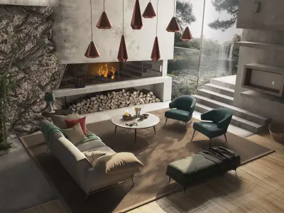 Juvet entrance room - Ex machina 3D model