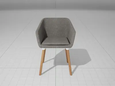 Dune Chair UE4 Low-poly 3D model