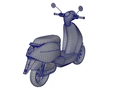 model moped scooter motobike 3D model