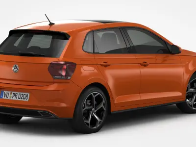Volkswagen Polo R-Line 2018 3D model