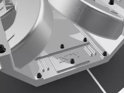 Hemi INDY single carb intake N valve covers 3D print model