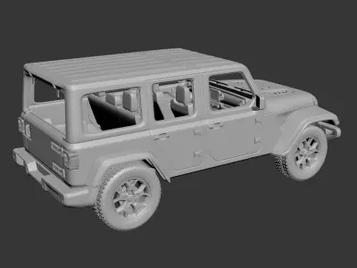 Jeep Wrangler  2021  3D print model