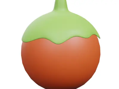 Tomato Fruit Low-poly 3D model