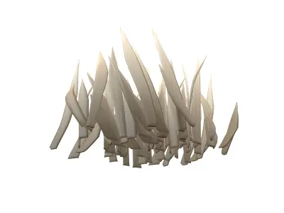 Cartoon Grass v2 004 Low-poly 3D model
