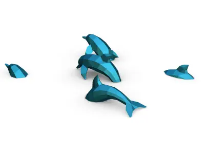 dolphins 3D print model
