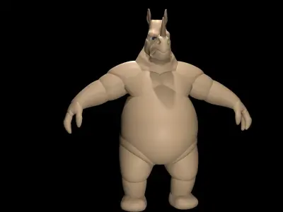 Rhino Character 3D model