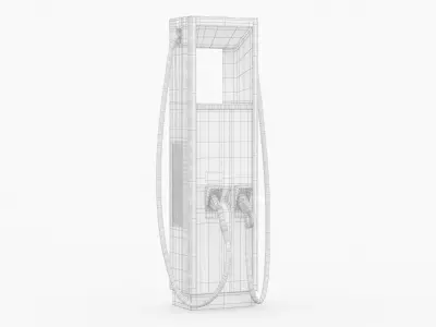 ABB Terra HP 150 350 - 2 EV Electric Car Charger Station 3D model