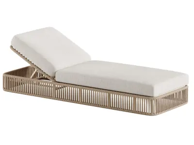 High quality sun lounger makes 3D model