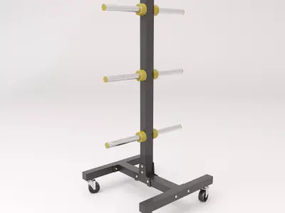 Weight Plates Stand 3D model