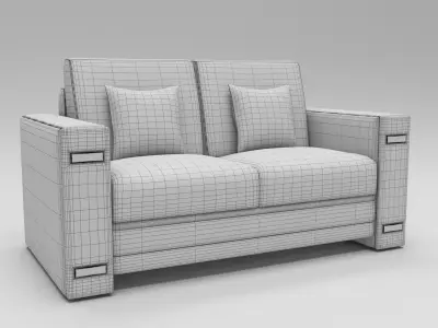 Modern luxury sofa 3D model
