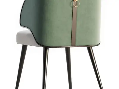 Dining chair set 16 3D model