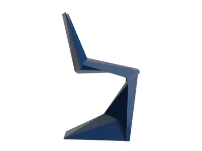 Folded Plate Chai 3D model