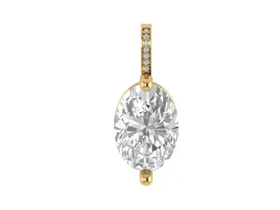 SOLITAIRE PENDANT 3D print model