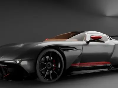 Aston Martin Vulcan 2022 Low-poly 3D model