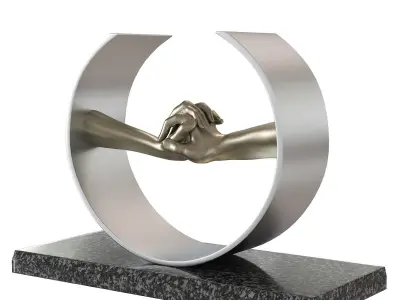 Lorenzo Quinn Sculpture During Love 3D model