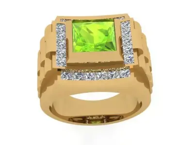 A Showcase of Luxury Men Rings Inspired by Watches 3D print model