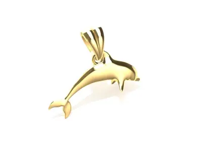 Dolphin Pendant 3D print model