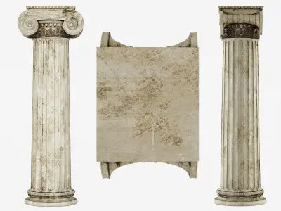 Column Greek Erechtheum 3D model