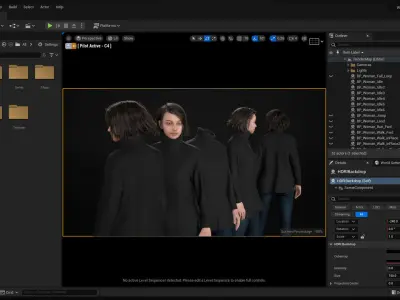 Woman - Casual Outfit 5 - Modular - Rigged Low-poly 3D model