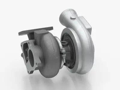 Turbocharger 3D model