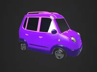 Cartoon car 3D model