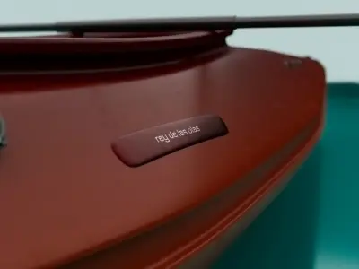 Kayak  Low-poly 3D model