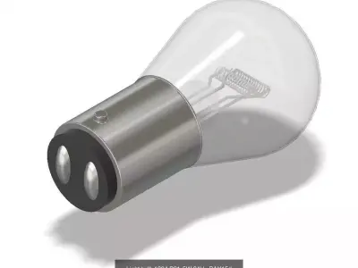 Vehicle light bulb 3D Model Pack