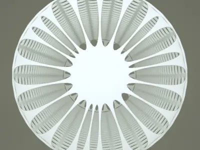 Abstract Geometric Cylinder 3D model