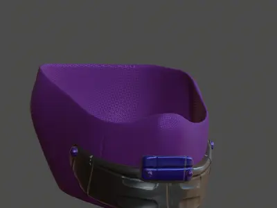 Gas mask helmet 3d model scifi Low-poly  Low-poly 3D model 103