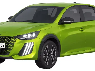 Peugeot e-208 2024 3D model