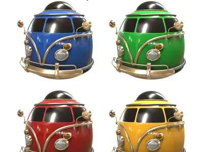 Stylized car 3d model Low-poly 3D model