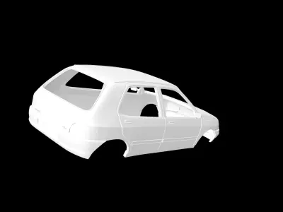 Renault clio 5doors 3D print model