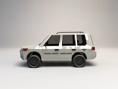 Low poly off road suv  Low-poly 3D model