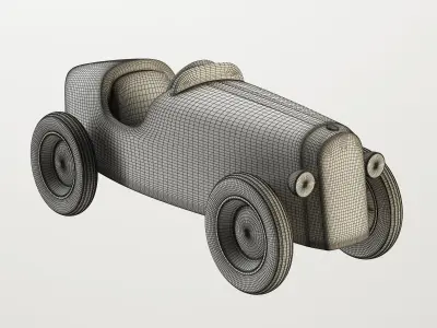 Grand Prix Racing Car Toy by Ooh Noo 3D model