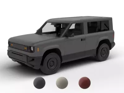 Slate Truck SUV 2027 3d model 3D model