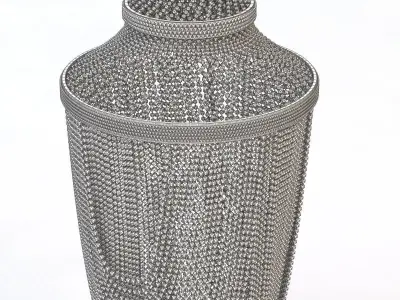 Luxe Shell Chandelier 3D model