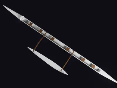 Canoe OC6 Mirage top Low-poly 3D model